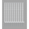 Piquets Isopost 140cm Blanc x10 - LACME
