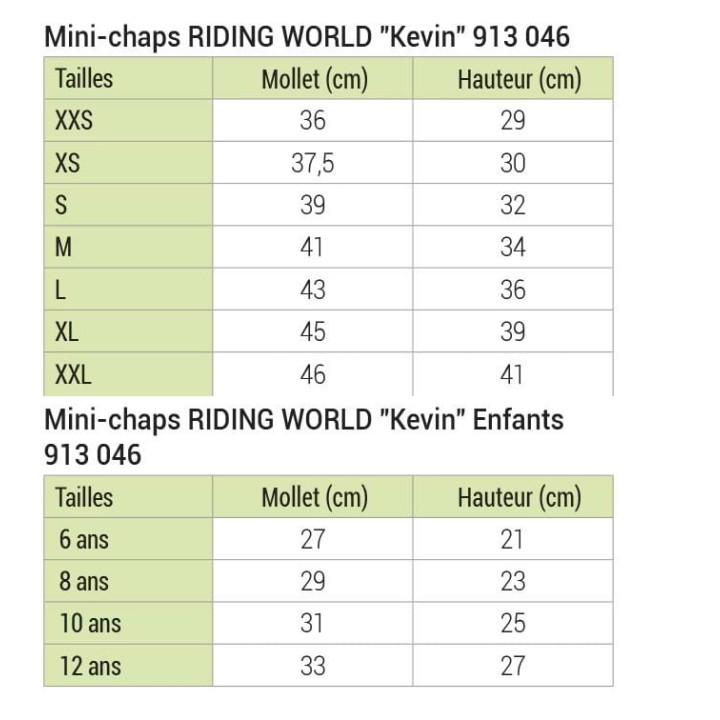Mini chaps Kevin - RIDING WORLD