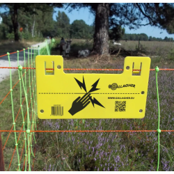 Plaque Attention Cloture - GALLAGHER