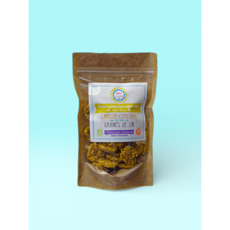 Crackers Chien Carotte/Curcuma - HAPPY CRACKERS